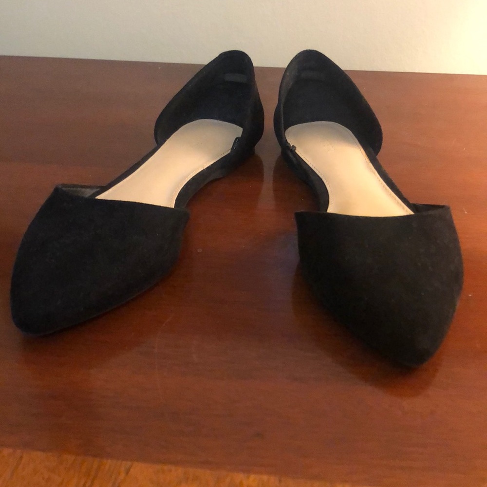 Black Pointed Toe Flats Size 5.5